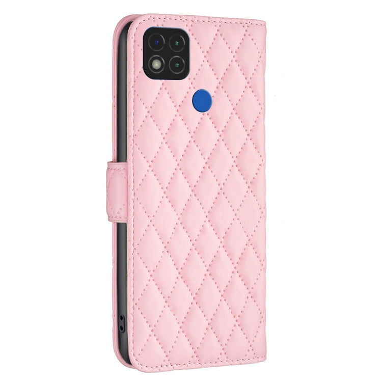 For Xiaomi Redmi 9C / 10A / Poco C31 Diamond Lattice Wallet Leather Flip Phone Case
