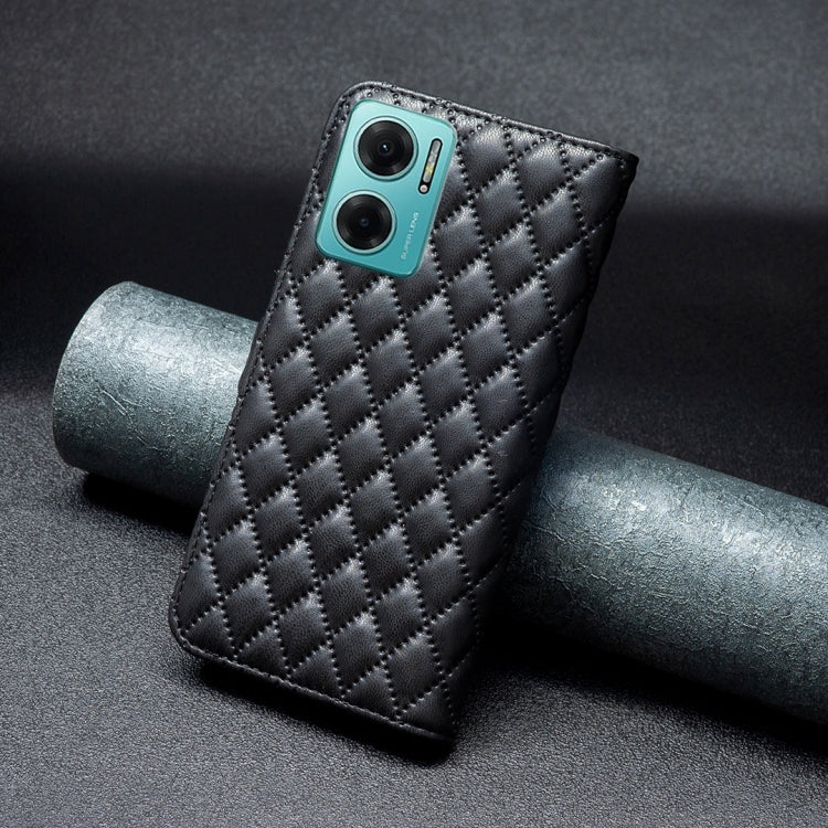 For Xiaomi Redmi 10 5G / Note 11E Diamond Lattice Wallet Leather Flip Phone Case