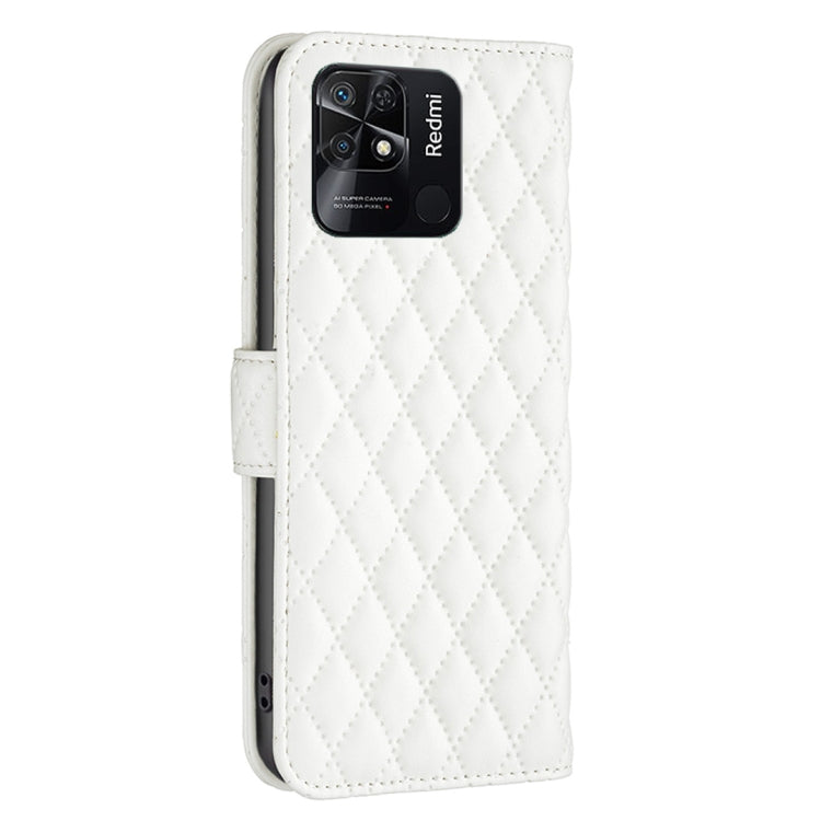 For Xiaomi Redmi 10C Diamond Lattice Wallet Leather Flip Phone Case