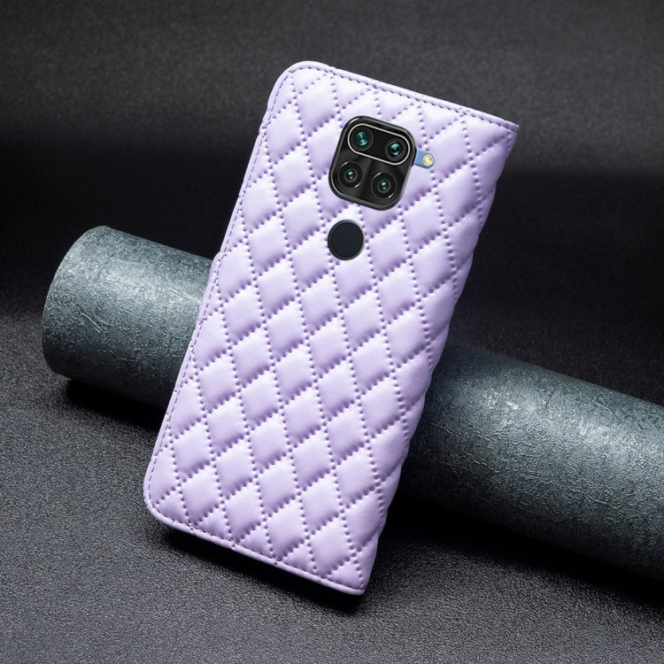 For Xiaomi Redmi Note 9 / 10X 4G Diamond Lattice Wallet Leather Flip Phone Case