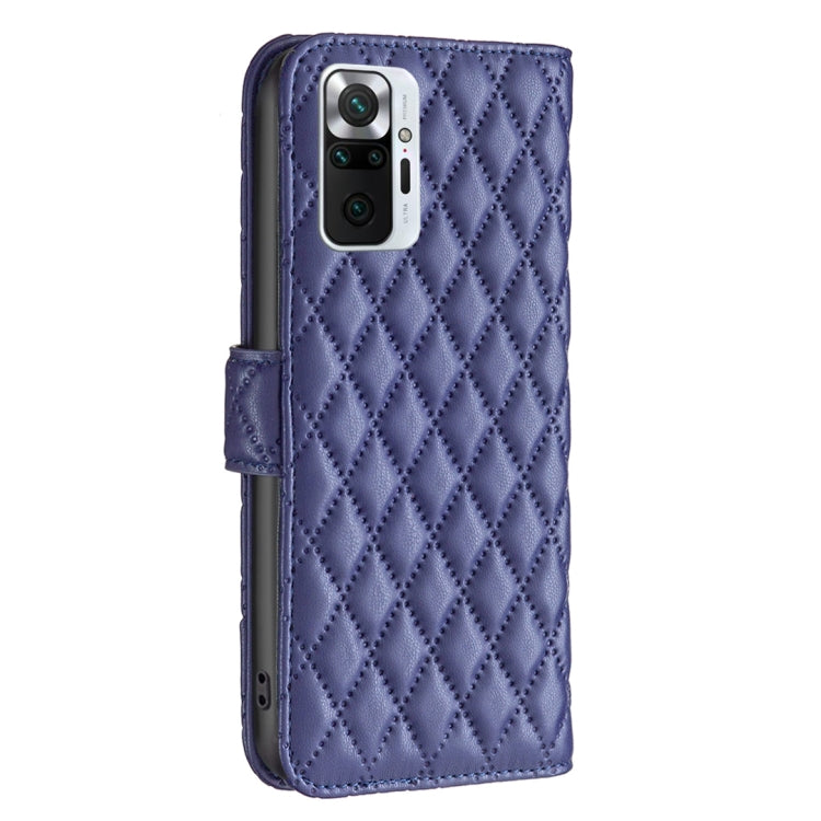 For Xiaomi Redmi Note 10 Pro/10 Pro Max Diamond Lattice Wallet Leather Flip Phone Case