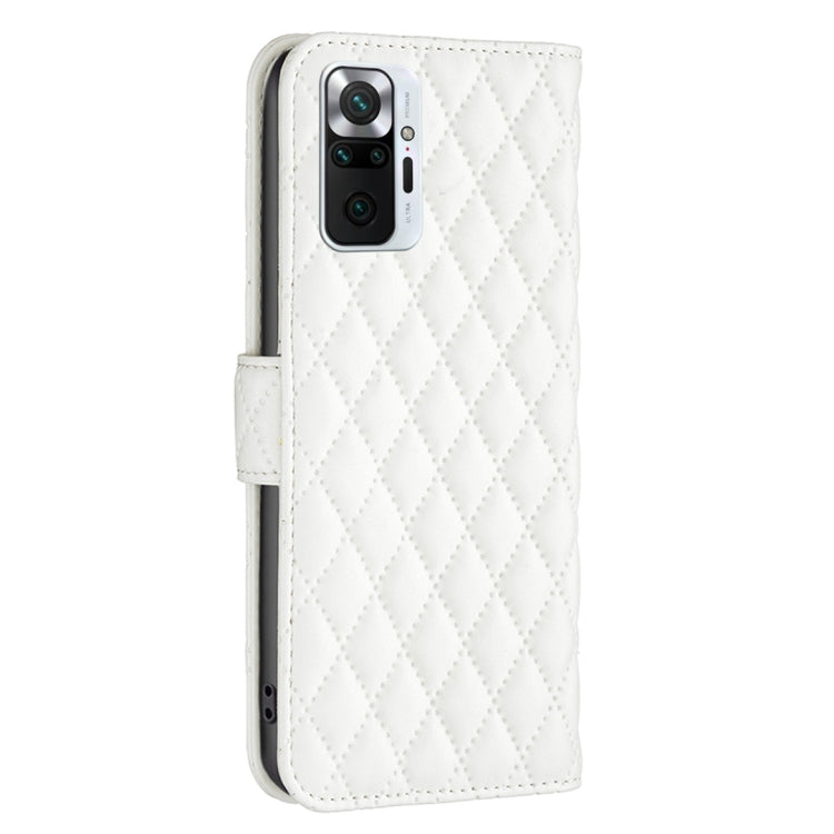 For Xiaomi Redmi Note 10 Pro/10 Pro Max Diamond Lattice Wallet Leather Flip Phone Case
