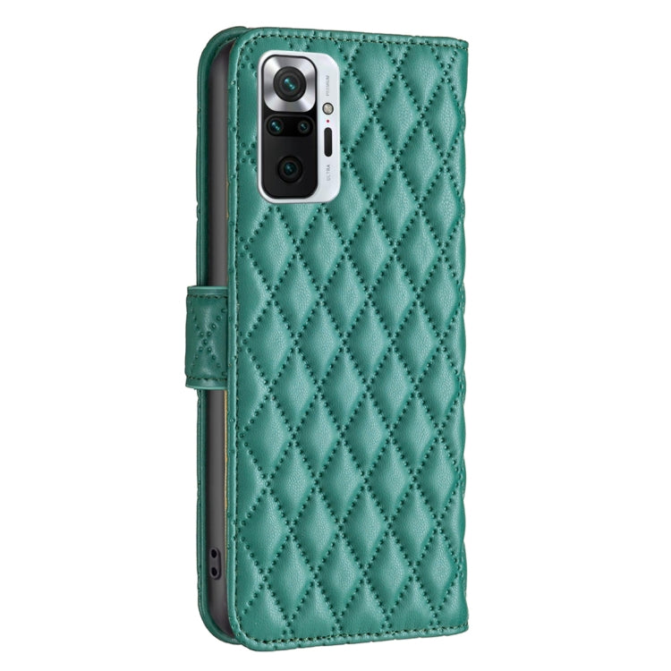 For Xiaomi Redmi Note 10 Pro/10 Pro Max Diamond Lattice Wallet Leather Flip Phone Case