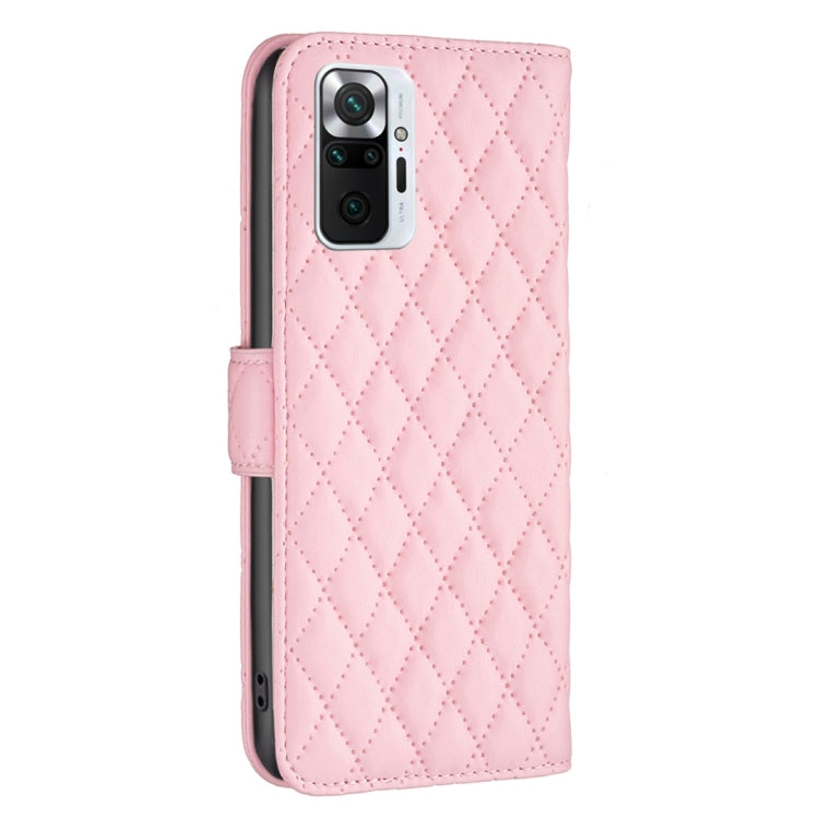 For Xiaomi Redmi Note 10 Pro/10 Pro Max Diamond Lattice Wallet Leather Flip Phone Case