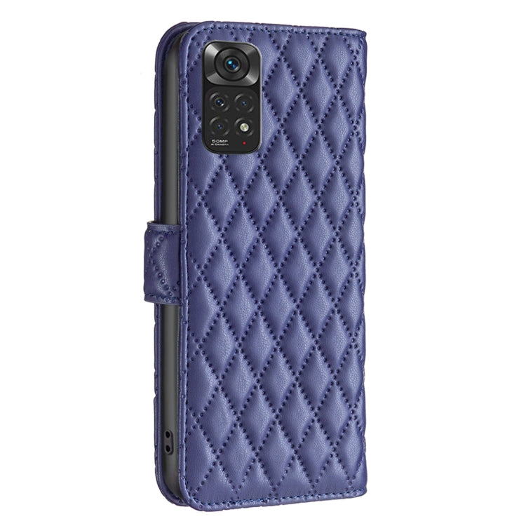 For Xiaomi Redmi Note 11 / 11S Global Diamond Lattice Wallet Leather Flip Phone Case