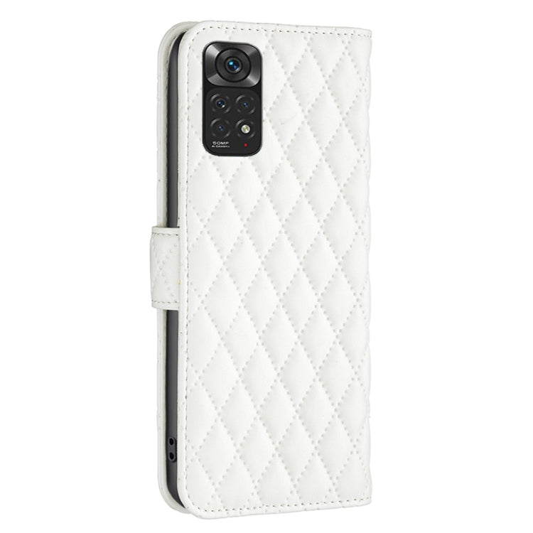 For Xiaomi Redmi Note 11 / 11S Global Diamond Lattice Wallet Leather Flip Phone Case