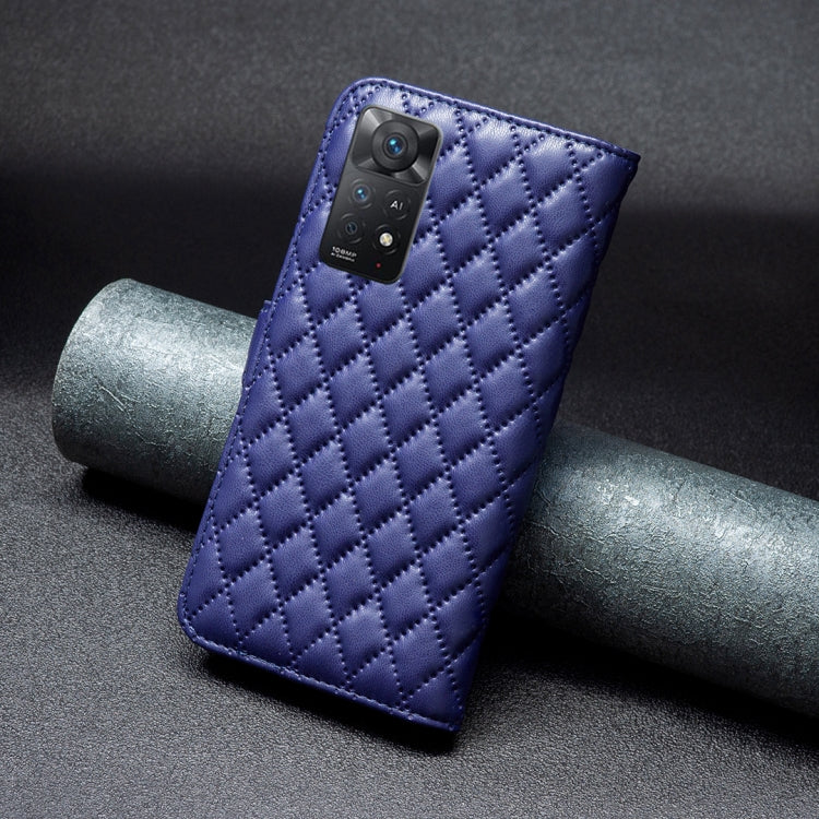 For Xiaomi Redmi Note 11 Pro/11 Pro 5G Global Diamond Lattice Wallet Leather Flip Phone Case