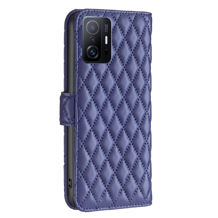 For Xiaomi 11T / 11T Pro Diamond Lattice Wallet Leather Flip Phone Case