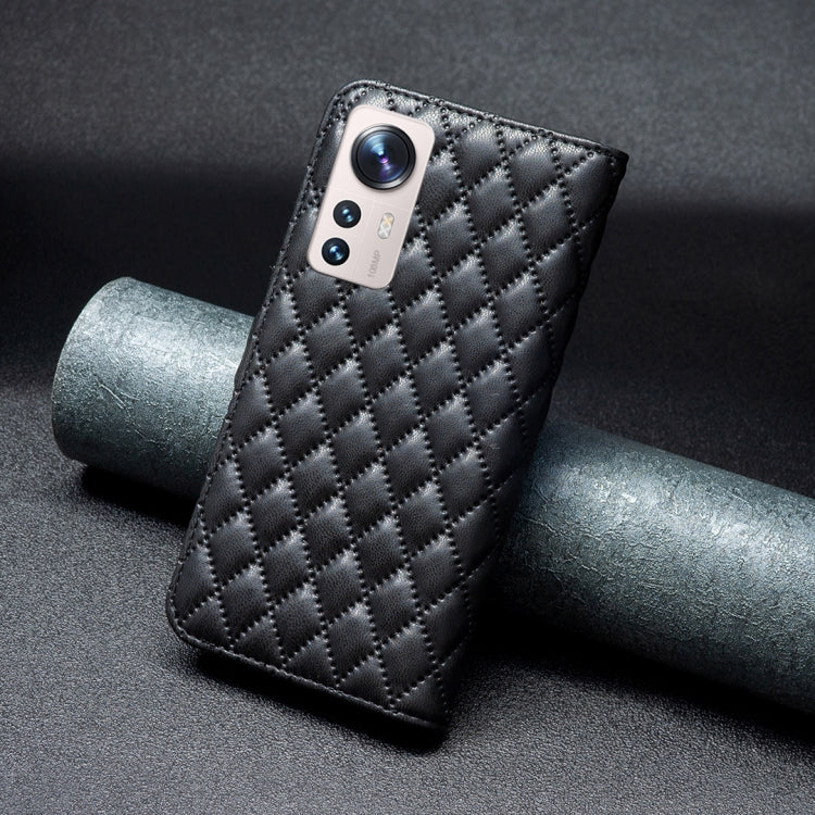 For Xiaomi 12 Lite Diamond Lattice Wallet Leather Flip Phone Case