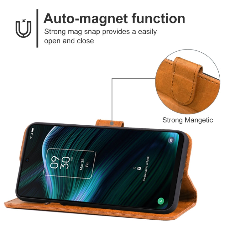 For TCL Stylus 5G Leather Phone Case