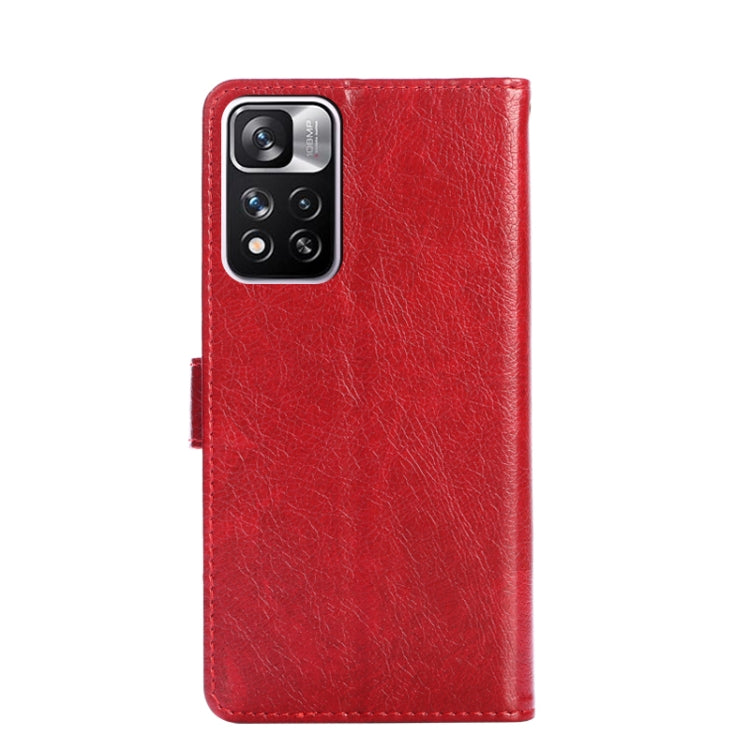For Xiaomi Redmi Note 11 Pro 5G/Note 11 Pro+ 5G Zipper Bag PU + TPU Horizontal Flip Leather Phone Case