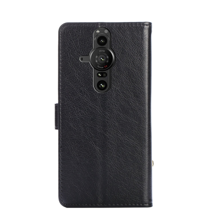 For Sony Xperia Pro-I Zipper Bag PU + TPU Horizontal Flip Leather Phone Case