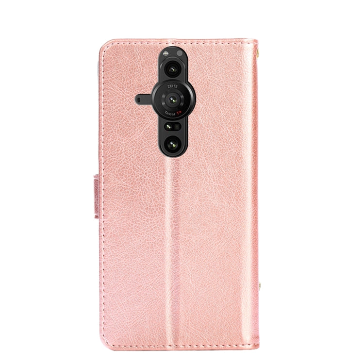 For Sony Xperia Pro-I Zipper Bag PU + TPU Horizontal Flip Leather Phone Case