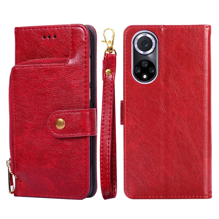 For Huawei nova 9 Zipper Bag PU + TPU Horizontal Flip Leather Phone Case