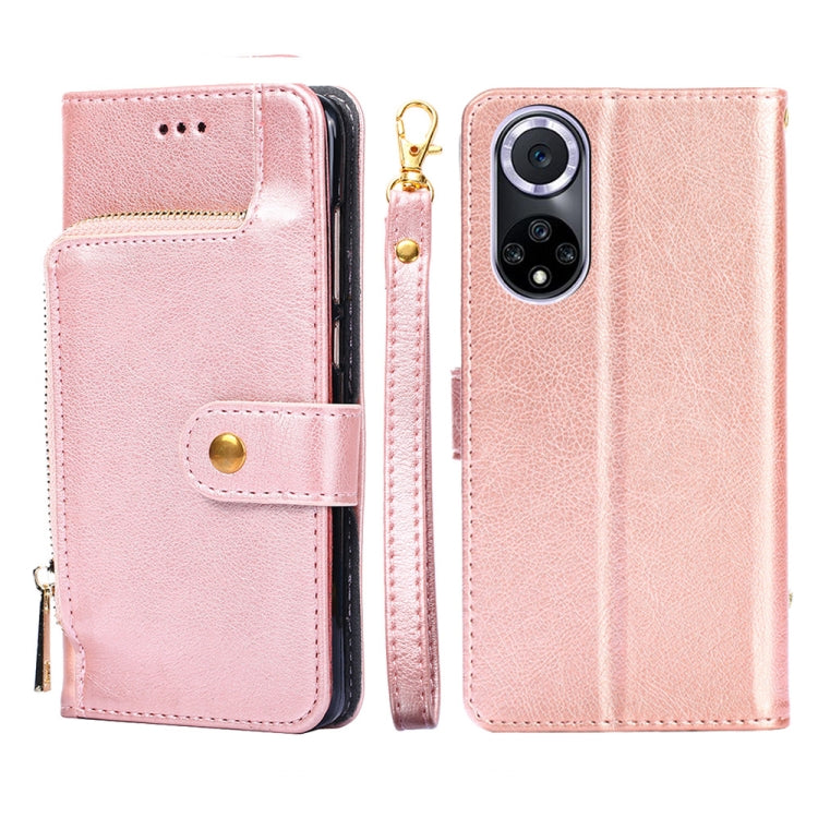 For Huawei nova 9 Zipper Bag PU + TPU Horizontal Flip Leather Phone Case