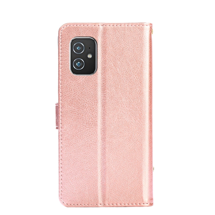 For Asus ZenFone 8 ZS590KS Zipper Bag PU + TPU Horizontal Flip Leather Phone Case