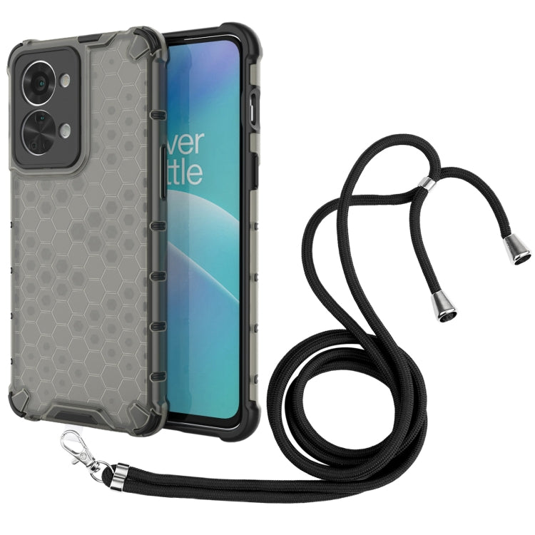 For OnePlus Nord 2T 5G Lanyard Honeycomb Phone Case