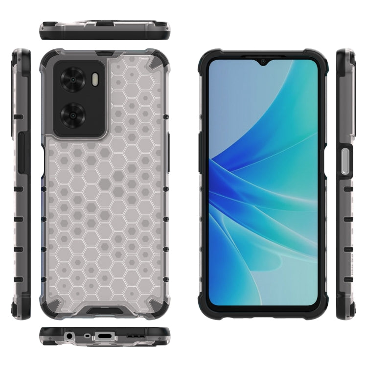 For OPPO A57 4G Global Lanyard Honeycomb Phone Case