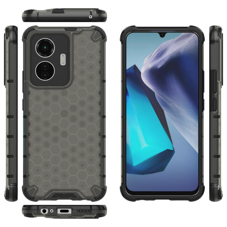 For vivo T1 44W Lanyard Honeycomb Phone Case