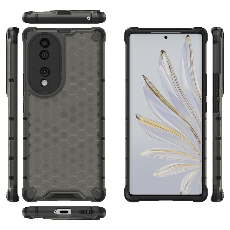 For Honor 70 5G Lanyard Honeycomb Phone Case