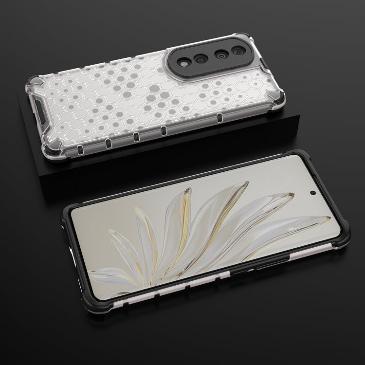 For Honor 70 Pro 5G Lanyard Honeycomb Phone Case