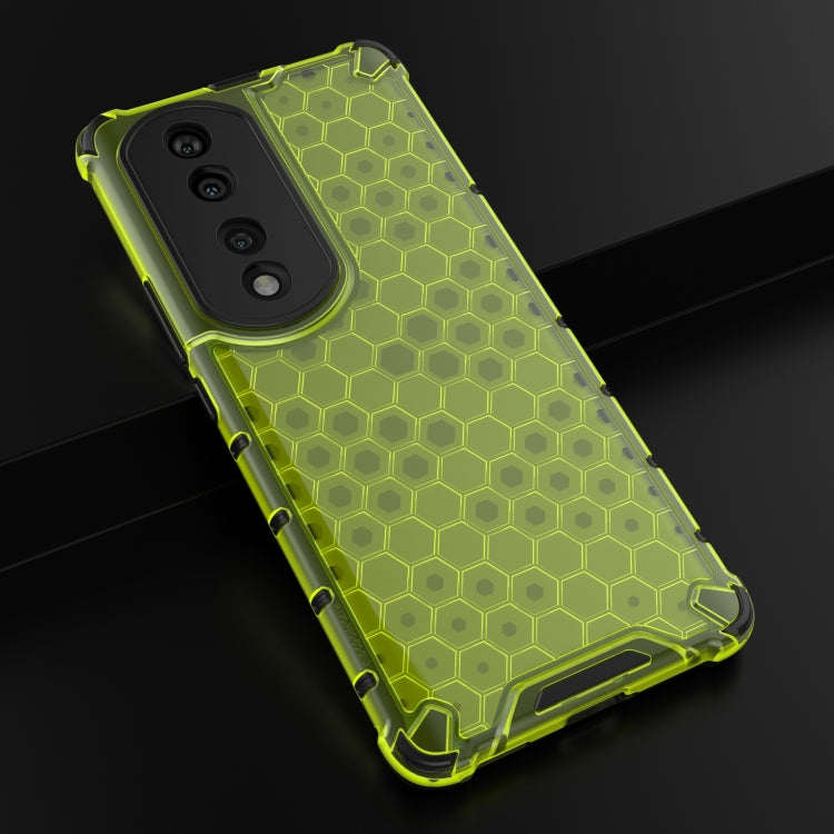 For Honor 70 Pro 5G Lanyard Honeycomb Phone Case