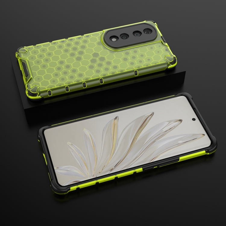 For Honor 70 Pro 5G Lanyard Honeycomb Phone Case