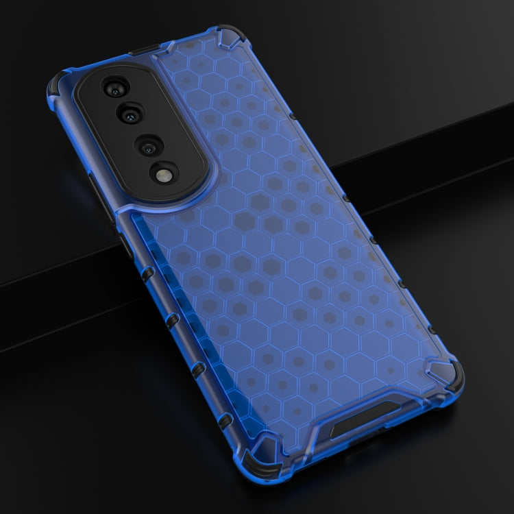 For Honor 70 Pro 5G Lanyard Honeycomb Phone Case