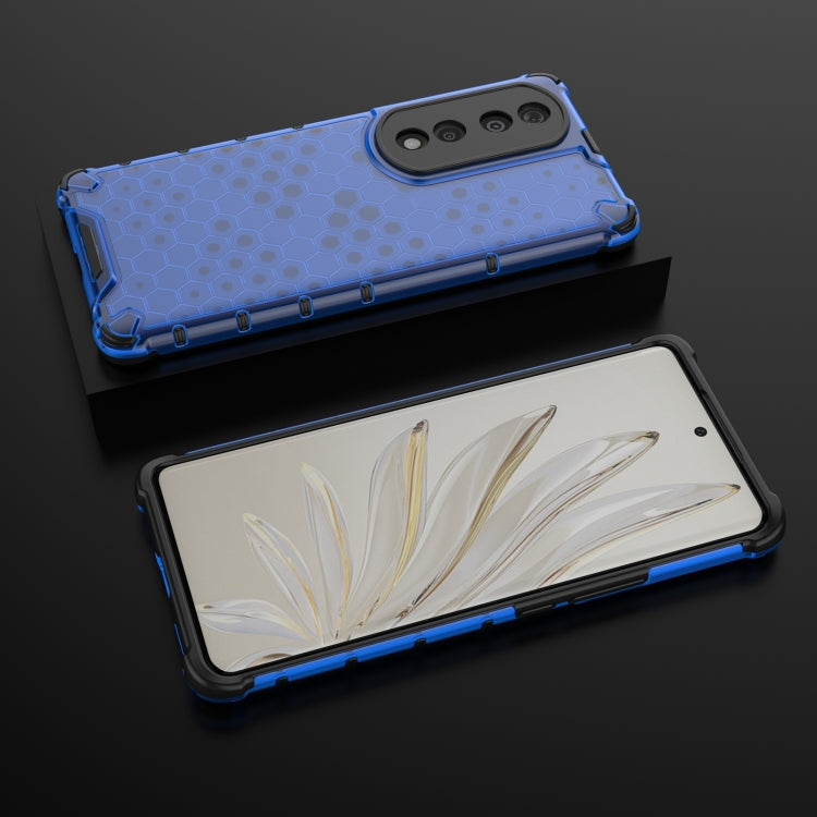 For Honor 70 Pro 5G Lanyard Honeycomb Phone Case