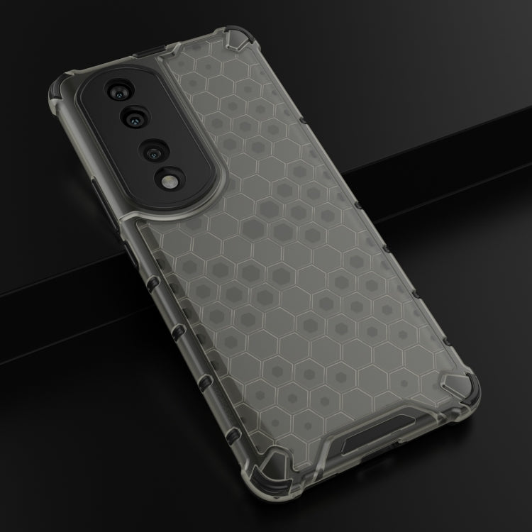 For Honor 70 Pro 5G Lanyard Honeycomb Phone Case