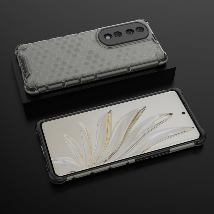 For Honor 70 Pro 5G Lanyard Honeycomb Phone Case