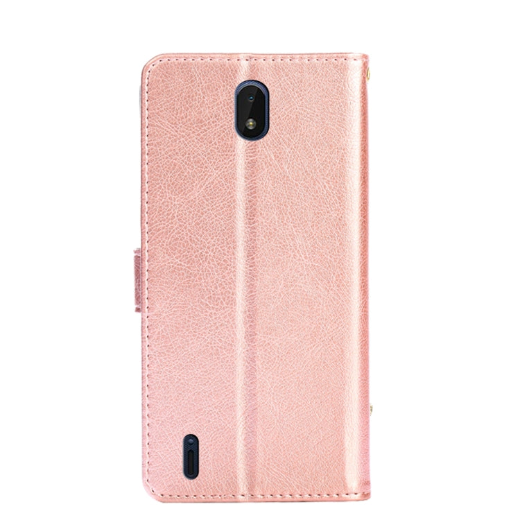 For Nokia C01 Plus/C1 2nd Edition Zipper Bag PU + TPU Horizontal Flip Leather Phone Case