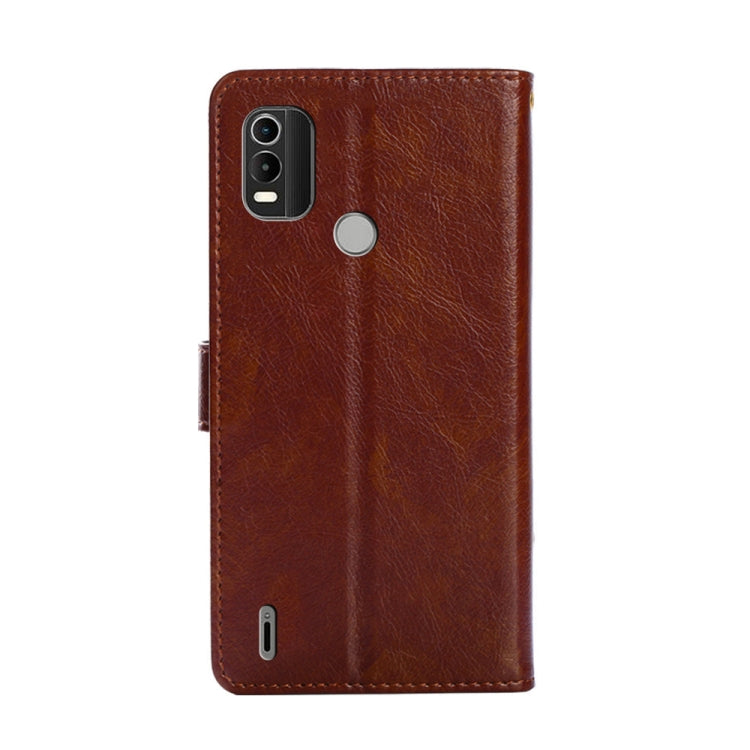 For Nokia C21 Plus Zipper Bag PU + TPU Horizontal Flip Leather Phone Case