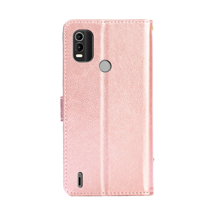 For Nokia C21 Plus Zipper Bag PU + TPU Horizontal Flip Leather Phone Case