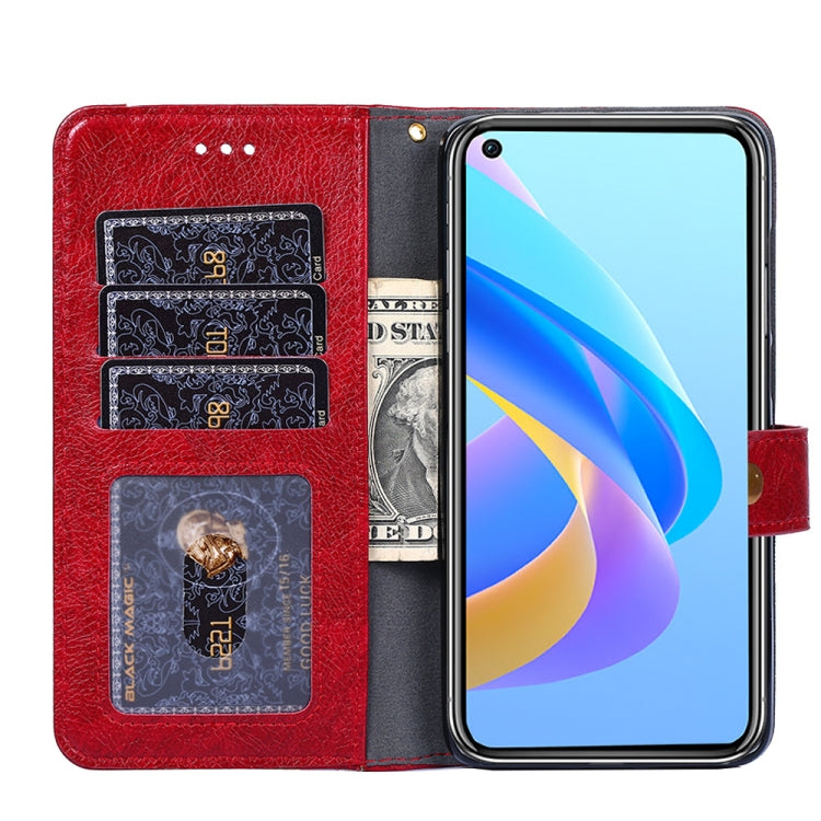 For ZTE Blade V30 Zipper Bag PU + TPU Horizontal Flip Leather Phone Case