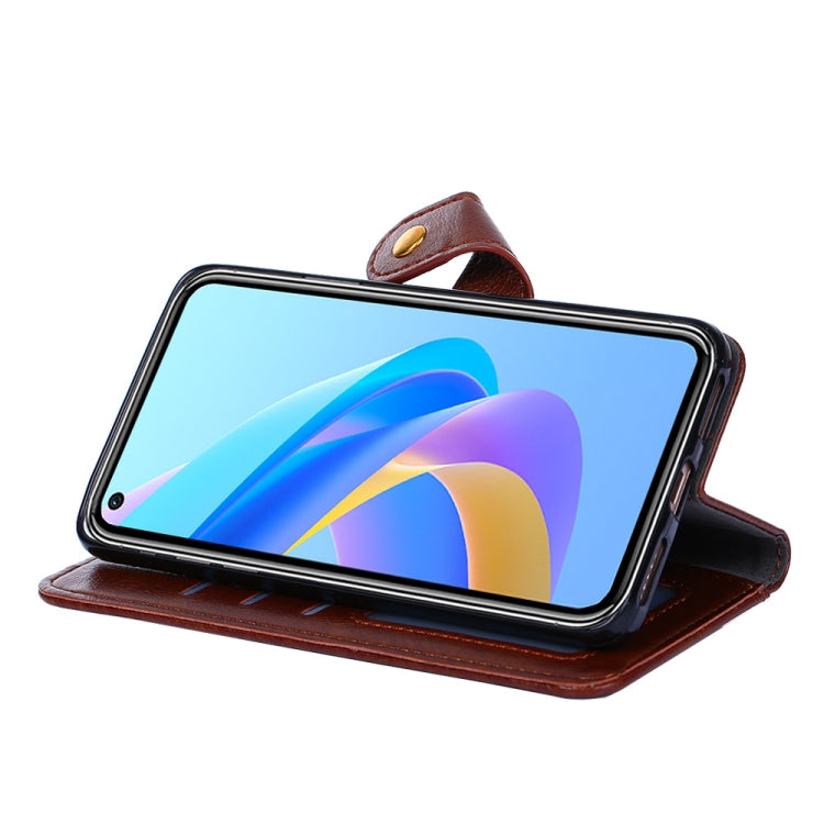 For ZTE Blade V30 Zipper Bag PU + TPU Horizontal Flip Leather Phone Case