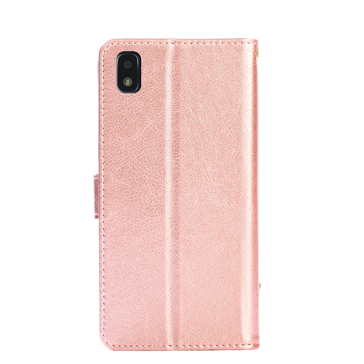 For ZTE Blade L210 Zipper Bag PU + TPU Horizontal Flip Leather Phone Case