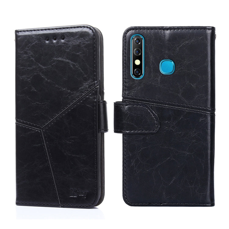 For Infinix Hot 8 / Hot 8 Lite Geometric Stitching Horizontal Flip Leather Phone Case