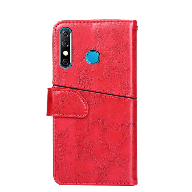 For Infinix Hot 8 / Hot 8 Lite Geometric Stitching Horizontal Flip Leather Phone Case