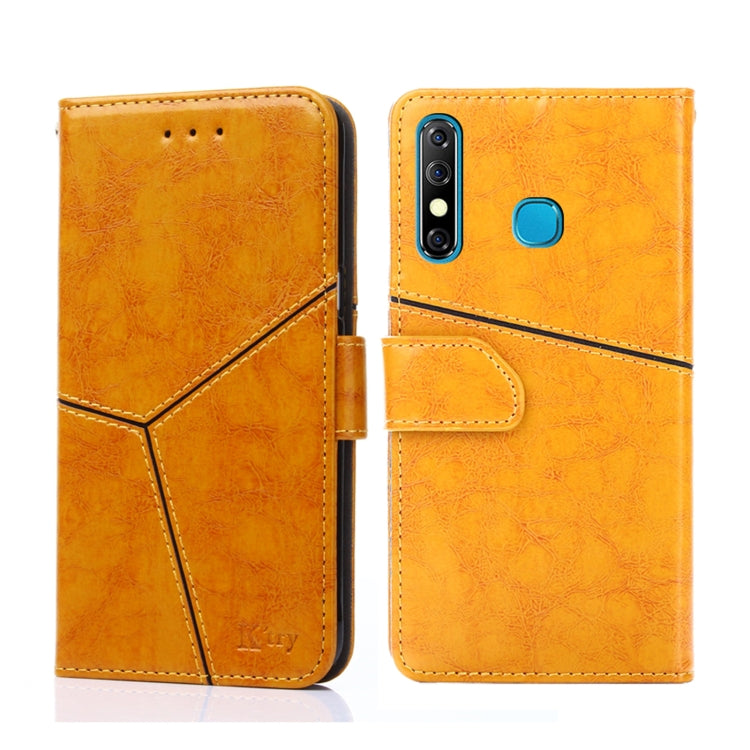 For Infinix Hot 8 / Hot 8 Lite Geometric Stitching Horizontal Flip Leather Phone Case
