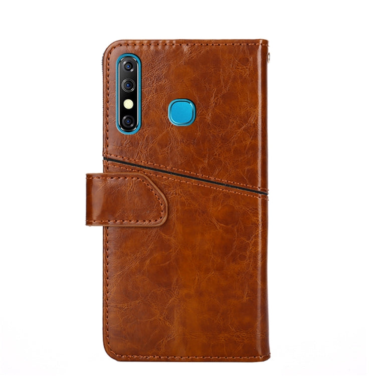 For Infinix Hot 8 / Hot 8 Lite Geometric Stitching Horizontal Flip Leather Phone Case