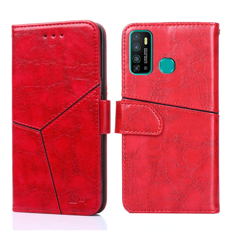 For Infinix Hot 9 / Note 7 Lite X655C Geometric Stitching Horizontal Flip Leather Phone Case