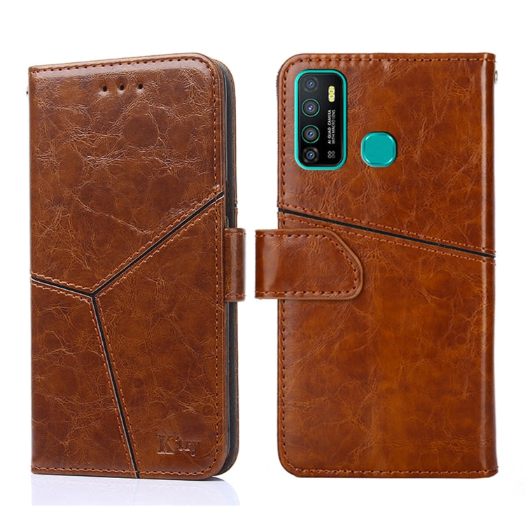 For Infinix Hot 9 / Note 7 Lite X655C Geometric Stitching Horizontal Flip Leather Phone Case