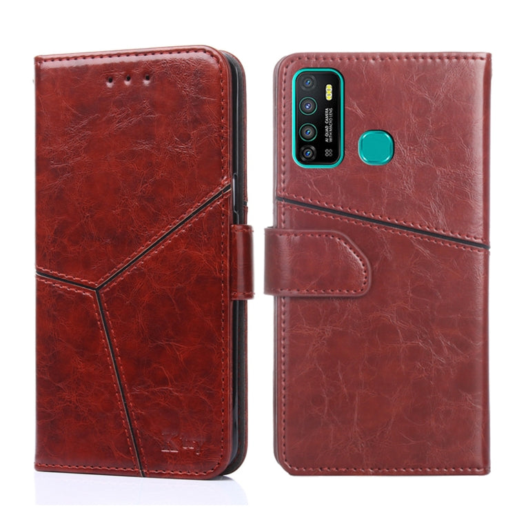 For Infinix Hot 9 / Note 7 Lite X655C Geometric Stitching Horizontal Flip Leather Phone Case