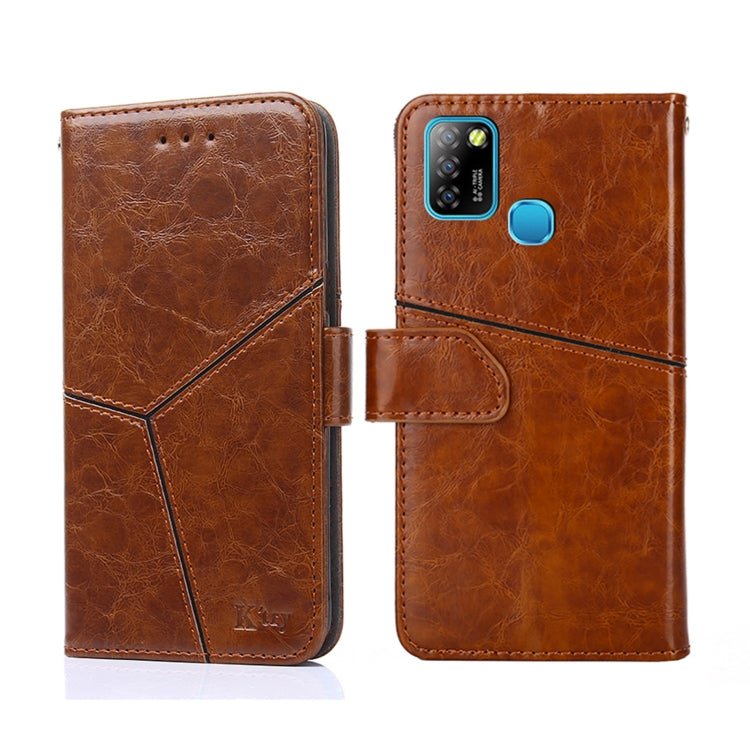 For Infinix Hot 10 Lite / Smart 5 X657 Geometric Stitching Horizontal Flip Leather Phone Case
