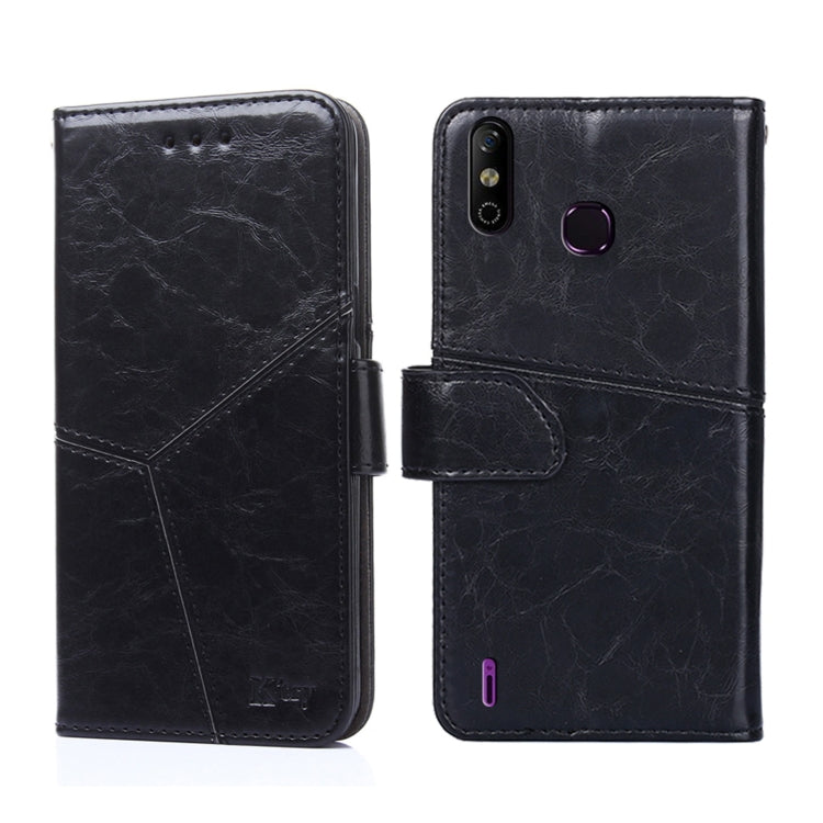 For Infinix Smart 4 X653 Geometric Stitching Horizontal Flip Leather Phone Case
