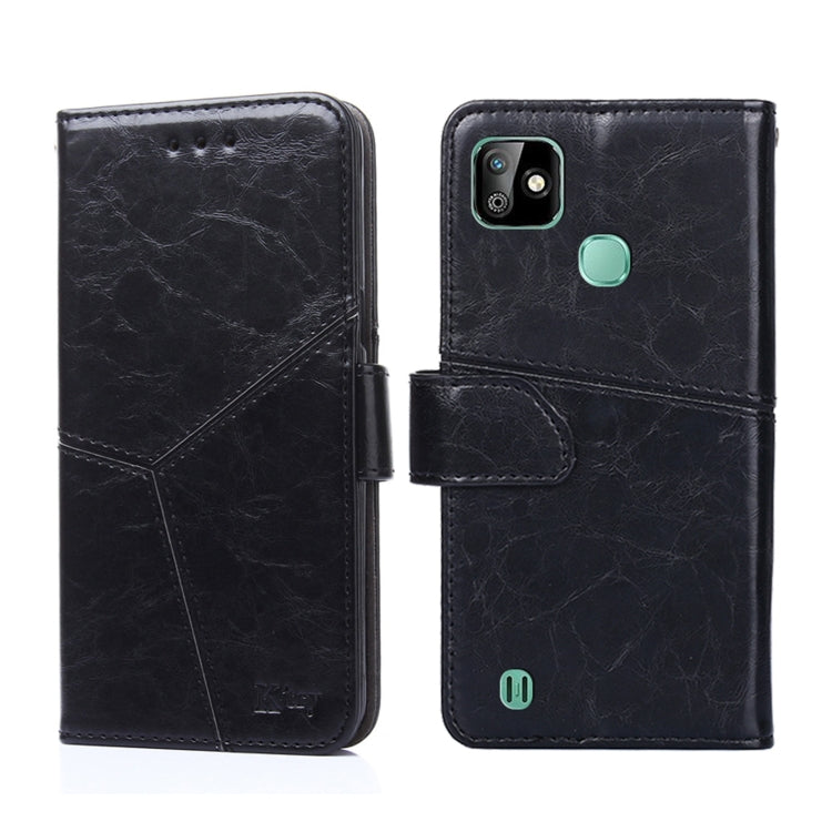 For Infinix Smart HD 2021 X612 Geometric Stitching Horizontal Flip Leather Phone Case