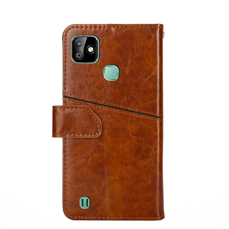 For Infinix Smart HD 2021 X612 Geometric Stitching Horizontal Flip Leather Phone Case