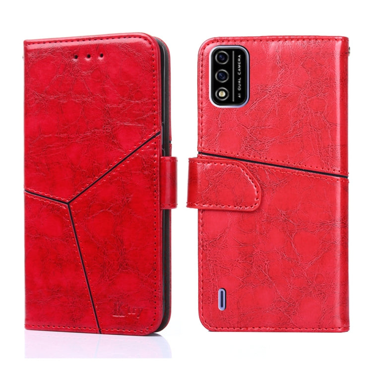 For Itel A48 Geometric Stitching Horizontal Flip Leather Phone Case