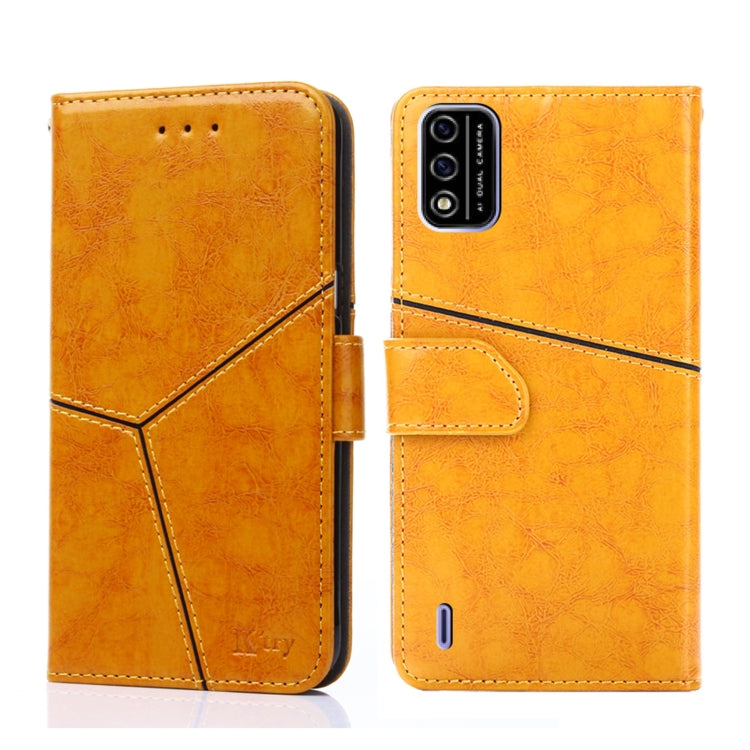 For Itel A48 Geometric Stitching Horizontal Flip Leather Phone Case